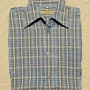 🔥🔥ON SALE Vintage Ben Sherman Button Up Shirt Men's M White Blue Yellow Plaid